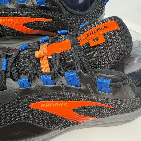 Brooks Caldera Trail Shoes Men's Size 11.5 Black Orange Trail Running Outdoor - Picture 4 of 12